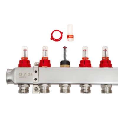 РИДАН 088U0956R — Комплект коллекторов SSM-6RF set с расходомерами и кронштейнами, 6 контуров 088U0956R РИДАН 088U0956R — Комплект коллекторов SSM-6RF set с расходомерами и кронштейнами, 6 контуров 088U0956R