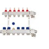 РИДАН 088U0956R — Комплект коллекторов SSM-6RF set с расходомерами, кронштейнами, ручным воздухоотводчиком, сливным краном и торцевой заглушкой, 6 контуров 