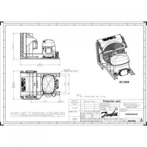 DANFOSS OP-MCGC015SCA00G агрегат компр.-конд. 