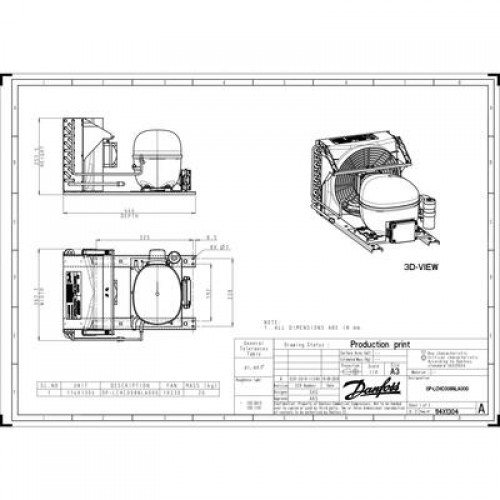 DANFOSS OP-LCHC008NLA00G Агрегат комп. -конд. 