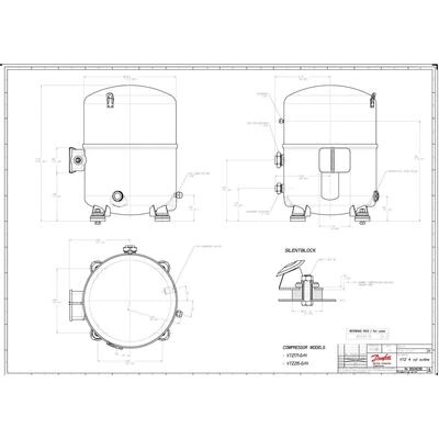 DANFOSS VTZ171-G Компрессор 120B0005 DANFOSS VTZ171-G Компрессор 120B0005