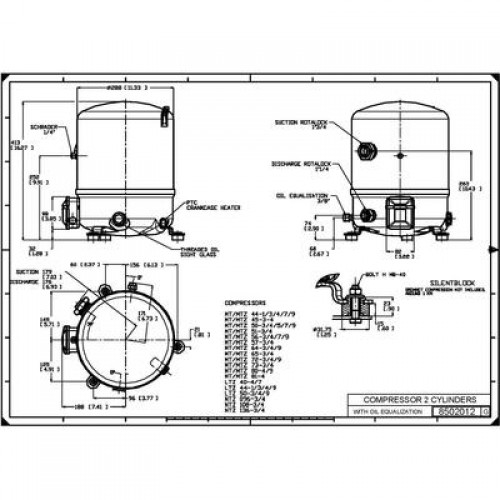 DANFOSS NTZ136A4LR1B Компрессор поршневой 