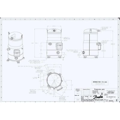 DANFOSS SH090A4ALC Компрессор спиральный 120H0003 DANFOSS SH090A4ALC Компрессор спиральный 120H0003