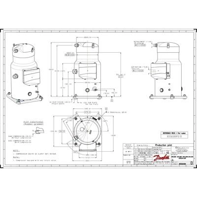 DANFOSS SH240A4AAE Компрессор спиральный 120H0291 DANFOSS SH240A4AAE Компрессор спиральный 120H0291