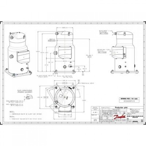 DANFOSS SH240A4ABE Компрессор спиральный 