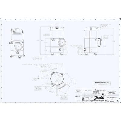 DANFOSS SH184A4ALC Компрессор спиральный 120H0361 DANFOSS SH184A4ALC Компрессор спиральный 120H0361