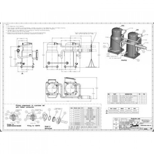 DANFOSS SH295A4ABE Компрессор спиральный 