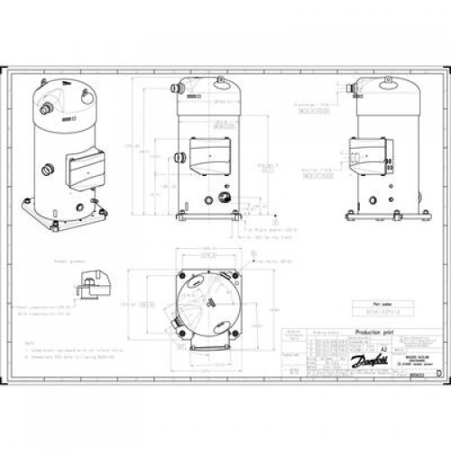 DANFOSS SH485A4ABA Компрессор герметичный 