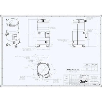 DANFOSS DSH120A4ALC Компрессор спиральный 120H1199 DANFOSS DSH120A4ALC Компрессор спиральный 120H1199