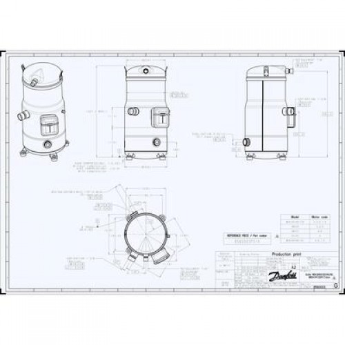 DANFOSS DSH161A4ALD Компрессор спиральный(пр. класс 1746502503) 