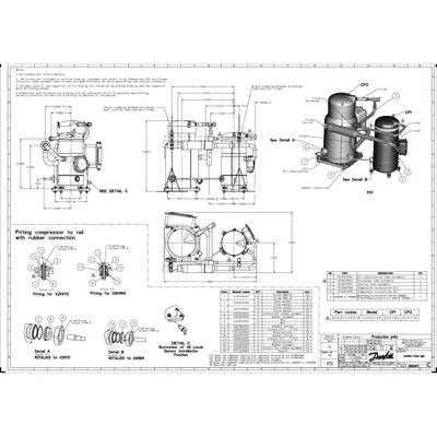 DANFOSS DSH184A4ALD Компрессор спиральный 120H1562 DANFOSS DSH184A4ALD Компрессор спиральный 120H1562