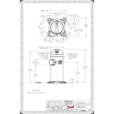 DANFOSS HRP047T4LP6 компрессор спиральный 120U1046 DANFOSS HRP047T4LP6 компрессор спиральный 120U1046