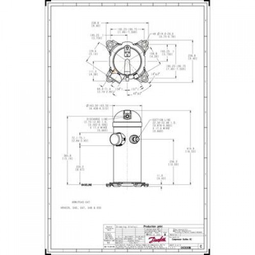 DANFOSS HRP047T4LP6 компрессор спиральный 