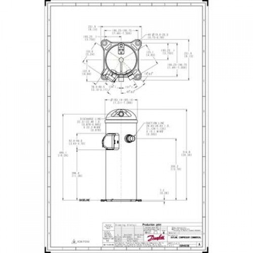 DANFOSS HCP094T4LC8 Компрессор спиральный 