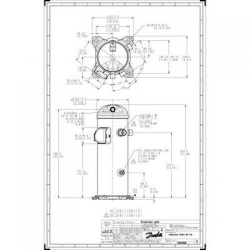 DANFOSS DCJ091T4LC8 Компрессор спиральный 