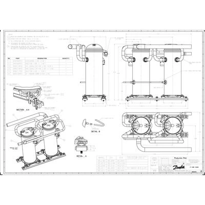 DANFOSS DCJ106T4LC8 Компрессор спиральный 121L5035 DANFOSS DCJ106T4LC8 Компрессор спиральный 121L5035