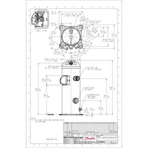DANFOSS MLZ066T4LQ9A Компрессор спиральный 