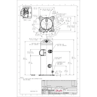 DANFOSS MLZ076T4LQ9A Компрессор спиральный 121L8837 DANFOSS MLZ076T4LQ9A Компрессор спиральный 121L8837