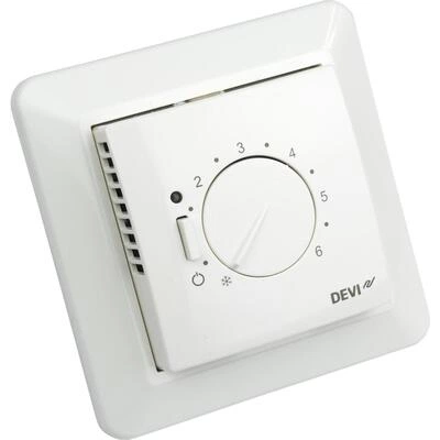 DEVI DEVIreg 530 140F1030 — Электронный терморегулятор со встроенным корпусом, с датчиком пола 140F1030 DEVI DEVIreg 530 140F1030 — Электронный терморегулятор со встроенным корпусом, с датчиком пола 140F1030