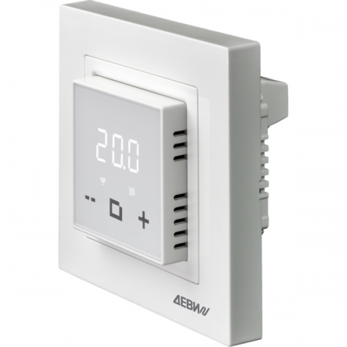 ДЕВИ 140F1064R — Терморегулятор ДЕВИ Classy c Wi-Fi белый, IP 21, размеры 84 x 84 x 50 мм, диапазон регулирования температуры 5...40 °С 