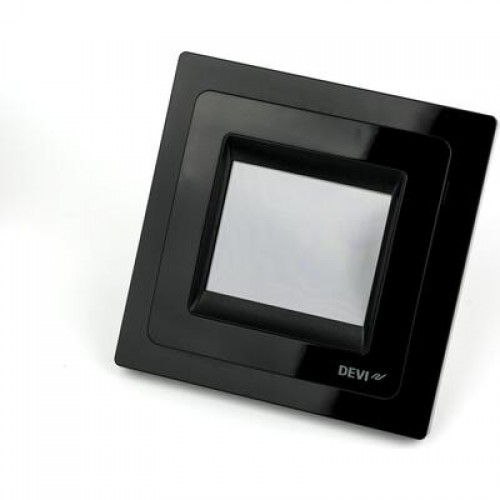 DEVI DEVIreg Touch 140F1069 — Программируемый терморегулятор с сенсорным дисплеем, черный 