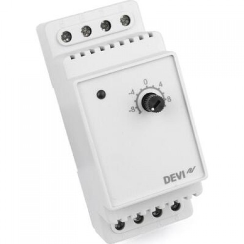 DEVI DEVIreg 330 140F1070 — Терморегулятор для систем обледенения, с датчиком на проводе, диапазон регулирования T -10…+10 °C 