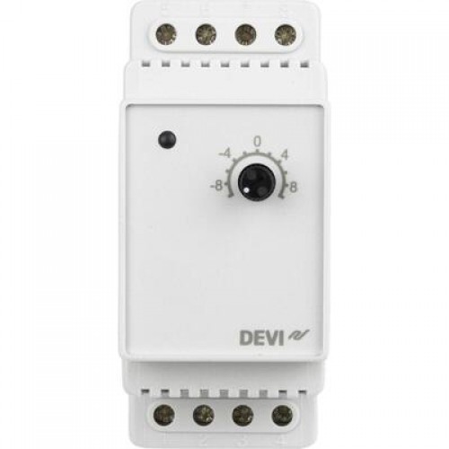 DEVI DEVIreg 330 140F1070 — Терморегулятор для систем обледенения, с датчиком на проводе, диапазон регулирования T -10…+10 °C 