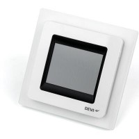 DEVI DEVIreg Touch 140F1071 — Программируемый терморегулятор с сенсорным дисплеем, полярно-белый 140F1071