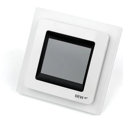 DEVI DEVIreg Touch 140F1071 — Программируемый терморегулятор с сенсорным дисплеем, полярно-белый 140F1071 DEVI DEVIreg Touch 140F1071 — Программируемый терморегулятор с сенсорным дисплеем, полярно-белый 140F1071