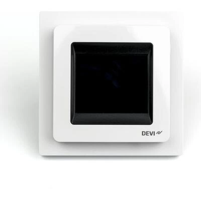 DEVI DEVIreg Touch 140F1071 — Программируемый терморегулятор с сенсорным дисплеем, полярно-белый 140F1071 DEVI DEVIreg Touch 140F1071 — Программируемый терморегулятор с сенсорным дисплеем, полярно-белый 140F1071