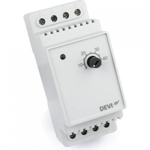 DEVI DEVIreg 330 140F1072 — Терморегулятор для систем обледенения, с датчиком на проводе, диапазон регулирования T +5…+45 °C 