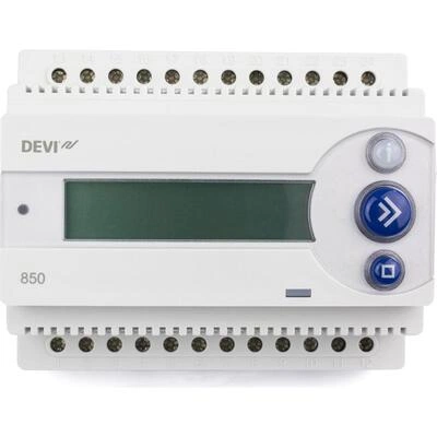 DEVI DEVIreg 850 IV 140F1084 — Программируемый микропроцессорный терморегулятор для систем снеготаяния, с блоком питания 140F1084