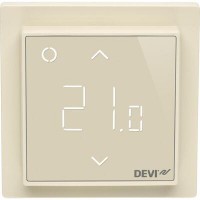 DEVI DEVIreg Smart 140F1142 — Программируемый терморегулятор интеллектуальный с Wi-Fi, бежевый 140F1142