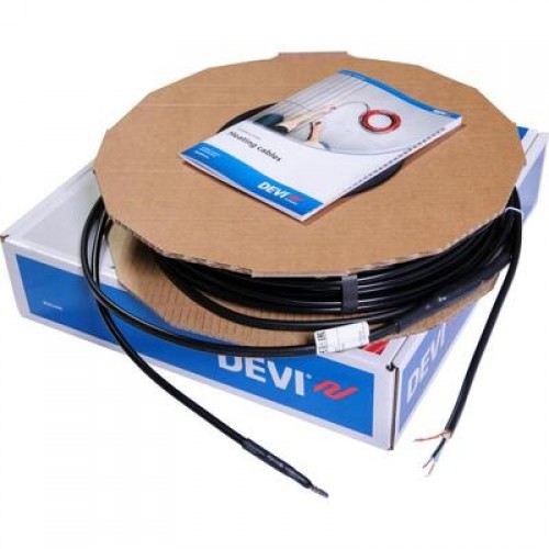 DEVI DEVIsafe 20T 140F1276 — Двухжильный нагревательный кабель, мощность 505 Вт при 230 В, длина 25 м 
