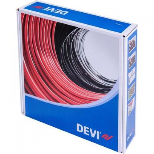 DEVI DEVIsafe 20T 140F1278 — Двухжильный нагревательный кабель, мощность 835 Вт при 230 В, длина 42 м 