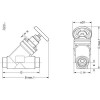 DANFOSS 148B5330 — Запорный клапан SVA-S 20 A STR H-WHEEL 