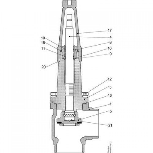 DANFOSS 148B5371 — Запорный клапан SVA-L 20 A STR CAP 