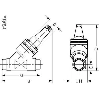 DANFOSS REG-SA 25 Клапан регулятор расхода 148B5428 DANFOSS REG-SA 25 Клапан регулятор расхода 148B5428
