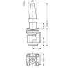 DANFOSS 148B5701 — Запорный клапан SVA-S 50 D ANG CAP 