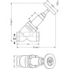 DANFOSS 148B5710 — Запорный клапан SVA-S 50 D STR H-WHEEL 