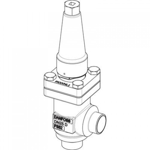 DANFOSS 148B5721 — Запорный клапан SVA-S 50 A ANG CAP 