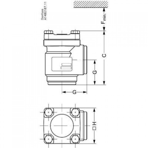 DANFOSS 148B5736 — Клапан обратный CHV-X 50 