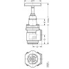 DANFOSS 148B5800 — Запорный клапан SVA-S 65 D ANG H-WHEEL 