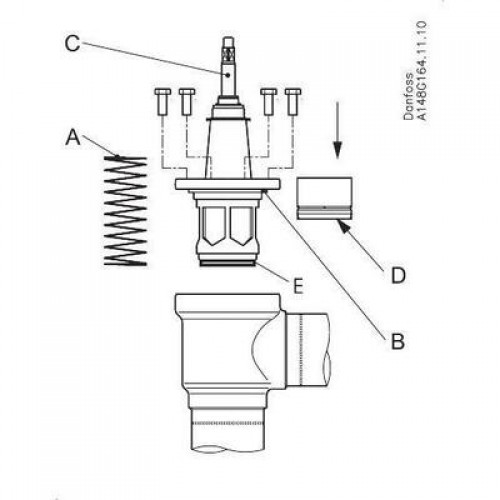 DANFOSS 148B5802 — Клапан обратный с запорной функцией SCA-X 65 A 
