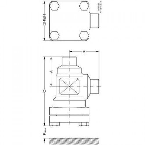 DANFOSS  148B5812 — Корпус для фильтра FIA 65 D ANG 