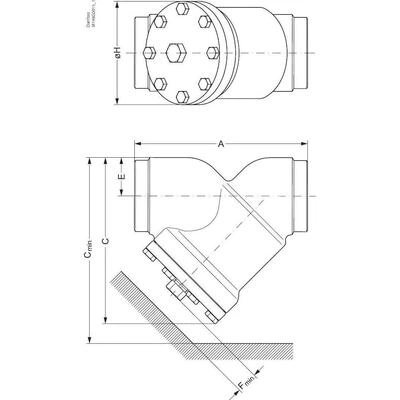 DANFOSS Корпус для фильтра FIA 80 A STR 148B5908 DANFOSS Корпус для фильтра FIA 80 A STR 148B5908