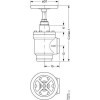 DANFOSS 148B6000 — Запорный клапан SVA-S 100 D ANG H-WHEEL 