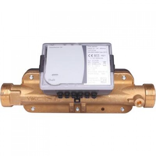 DANFOSS Преобразователь расхода SonoSensor 30/для холодоснабжения/ номинальный расход Qp2,5/Qi0,025/Ду20/рез/паспорт 