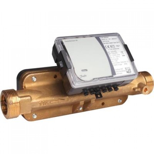 DANFOSS Преобразователь расхода ультразвуковой SonSensor30 для систем холодоснабжения, номинальный расход - 6,0 куб.м.час, минимальный расхо 