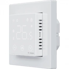 РИДАН 21RT0108R — Clever терморегулятор с Wi-Fi белый, IP 20, размеры 86 x 86 x 44,5 мм, диапазон регулирования температуры 5...40 °С 21RT0108R